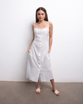 MAXI VESTIDO TIRAS BLANCO