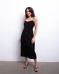 MAXI VESTIDO TIRAS NEGRO